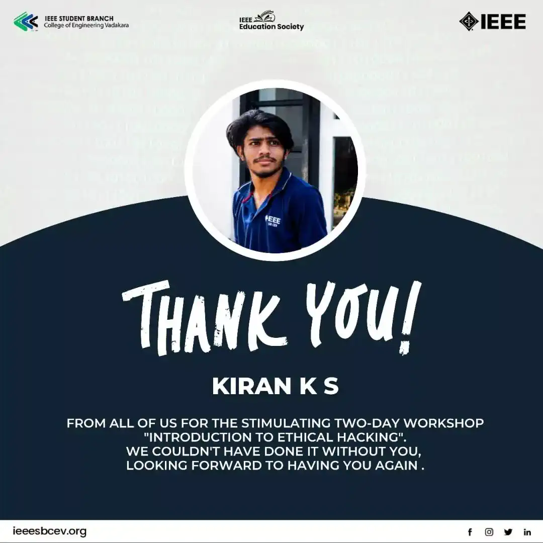 Introduction to Ethical Hacking - Thank You