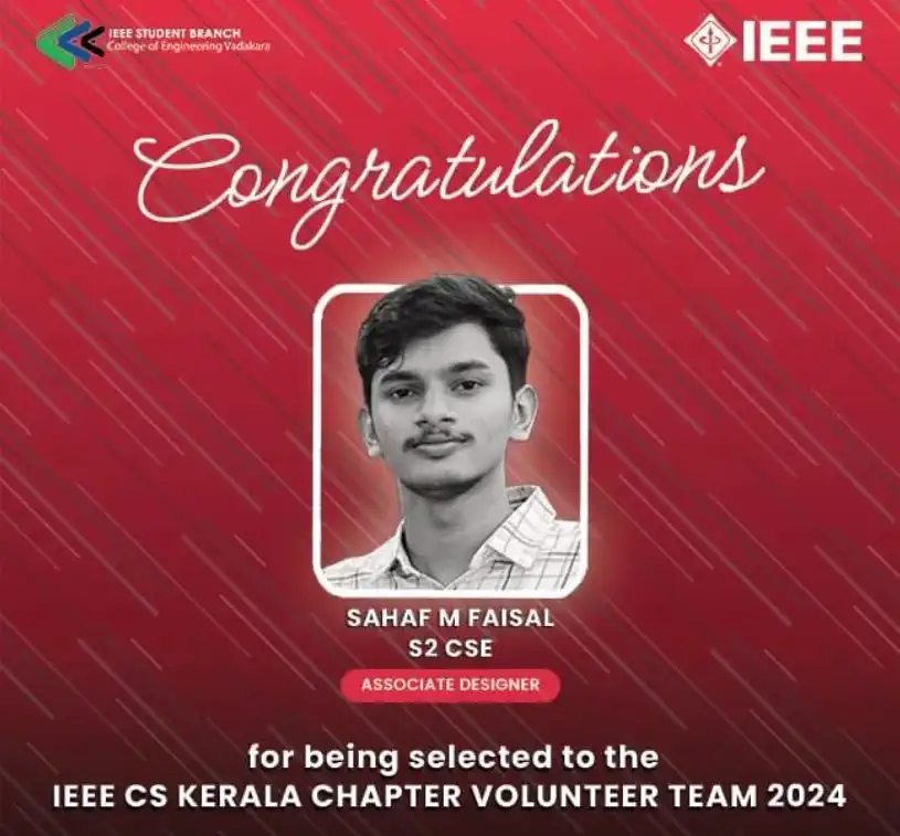 IEEE CS Kerala Chapter Volunteers Team 2024