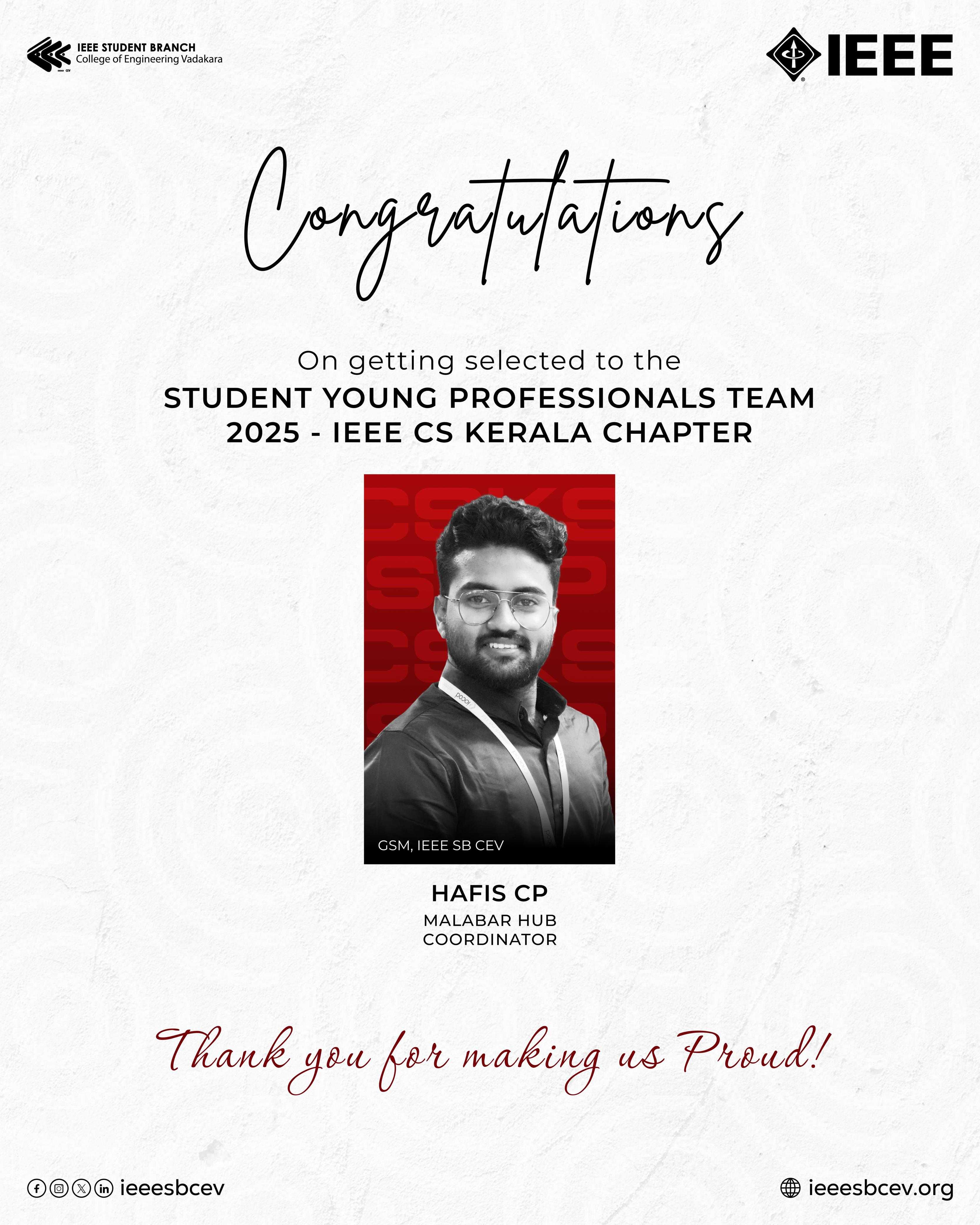 Student YP Team 2025 - IEEE CS Kerala Chapter